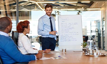 Man giving Presentation