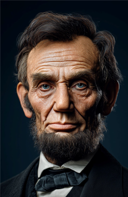 AI interactive Abraham Lincoln head