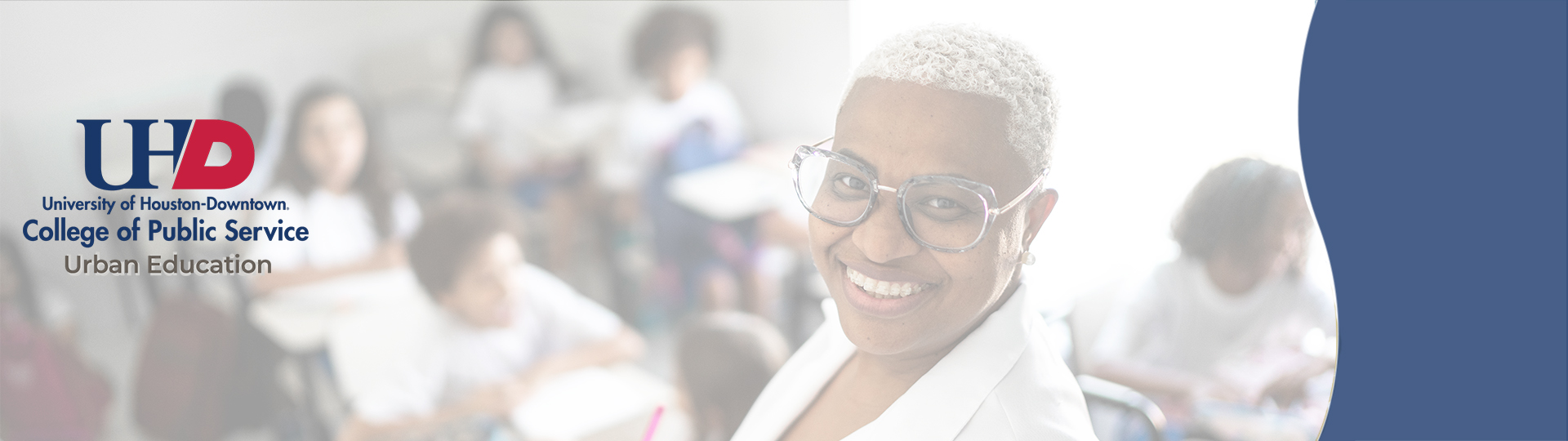 Teacher in the classroom overlooking students