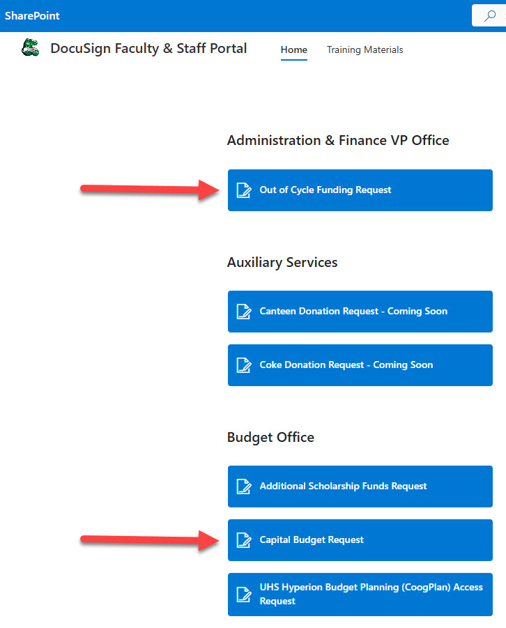 budget planning docusign two arrows