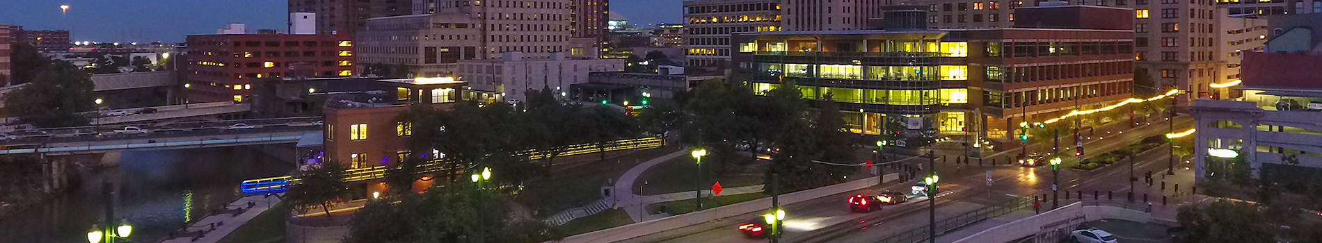 Commerce Building Arial View