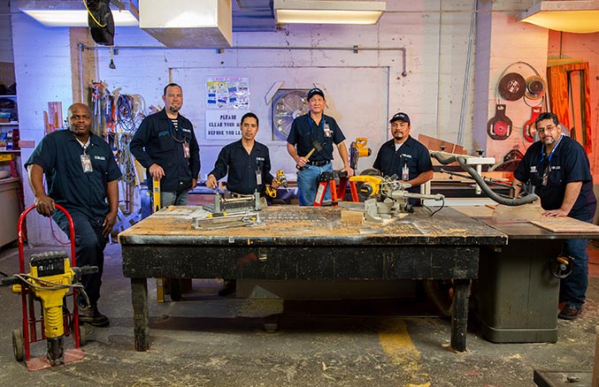 Group Photo for the Carpenter Shop