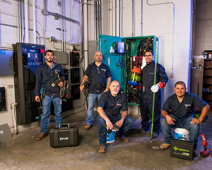 Group Photo for the Electrician Shop