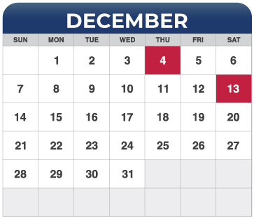 December Calendar December Calendar