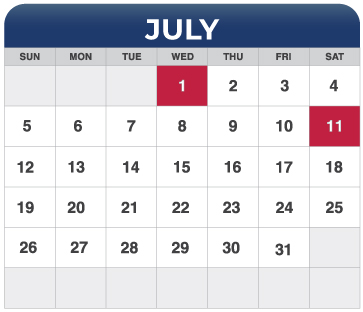 July Calendar