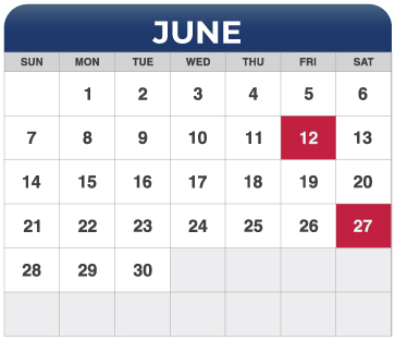 June Calendar
