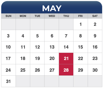May Calendar