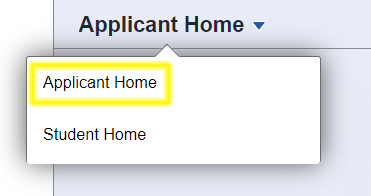 Navitagion Applicant Home