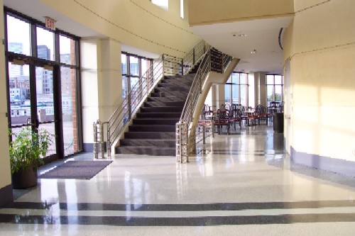 Coffee House Staircase Side View with Staircase