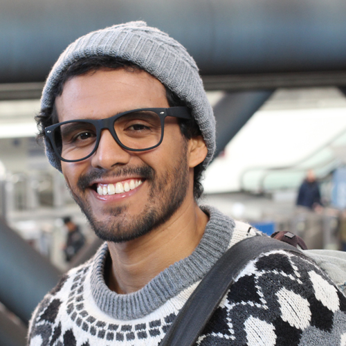 smiling college student