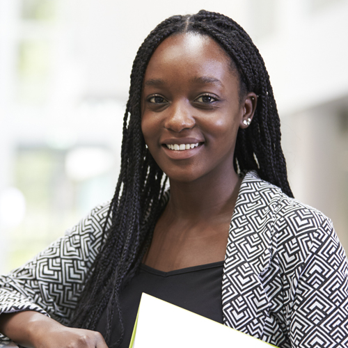 smiiling college student smiling college student