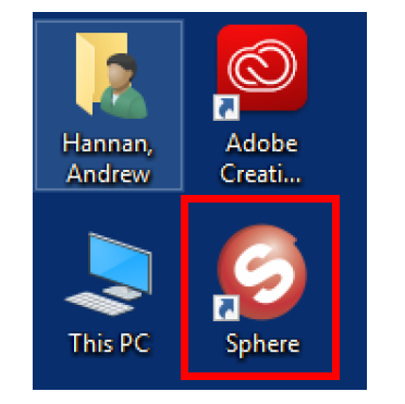 Sphere application shortcut