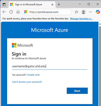 Azure Login Screen Azure Login Screen