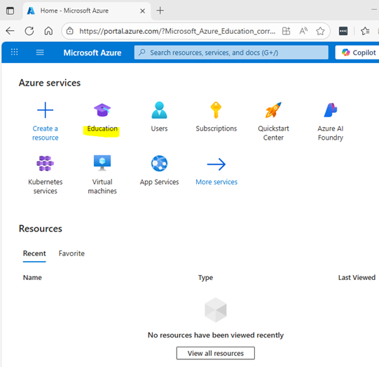 Azure Portal Azure Portal
