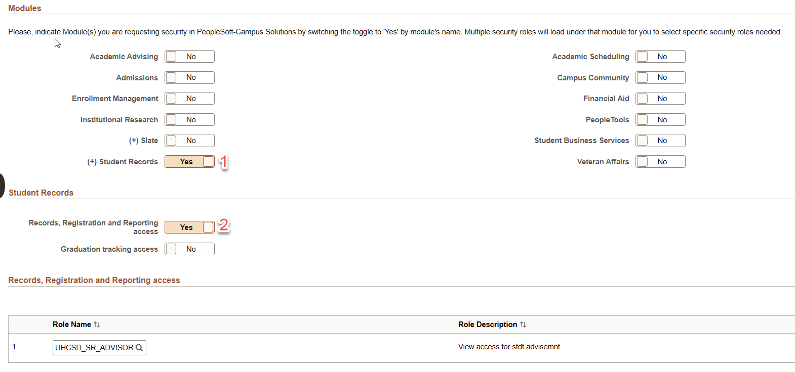 Modules with (+) by their name screen capture Modules with (+) by their name screen capture