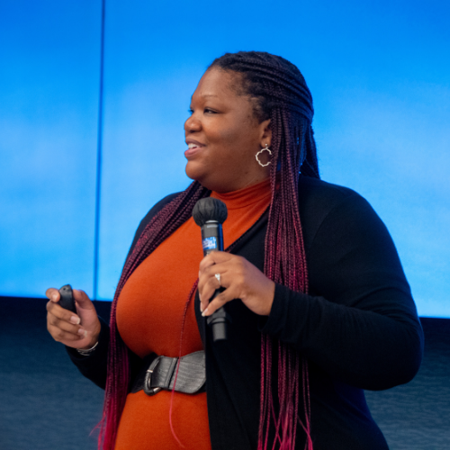 Alicia Odewale speaks at University of Houston-Downtown's Presidents Lecture Series 