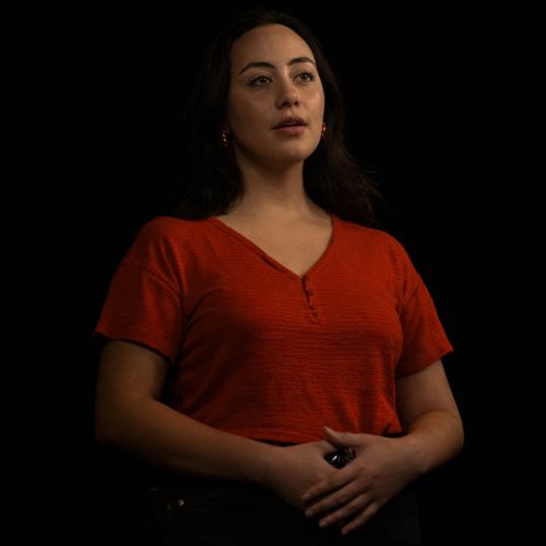 Sofia Hurtado during Macbeth rehearsals