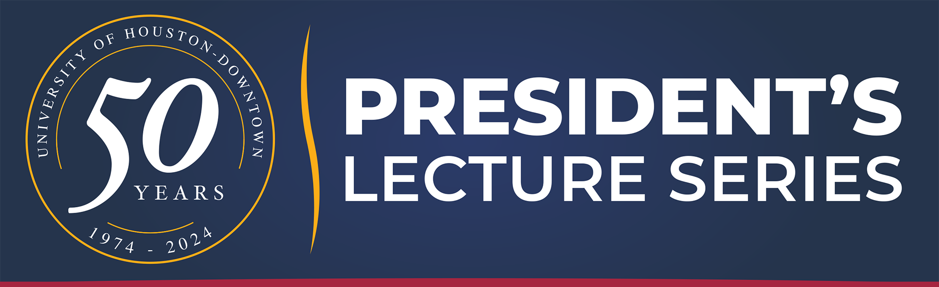 President's Lecture Series, 50th Anniversary Banner