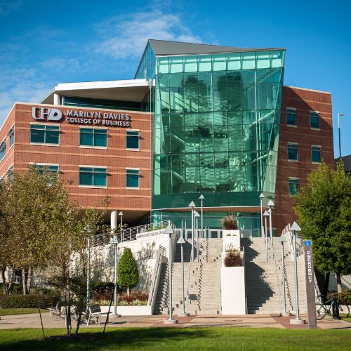 Marilyn Davies College of Business building on the University of Houston Downtown campus 